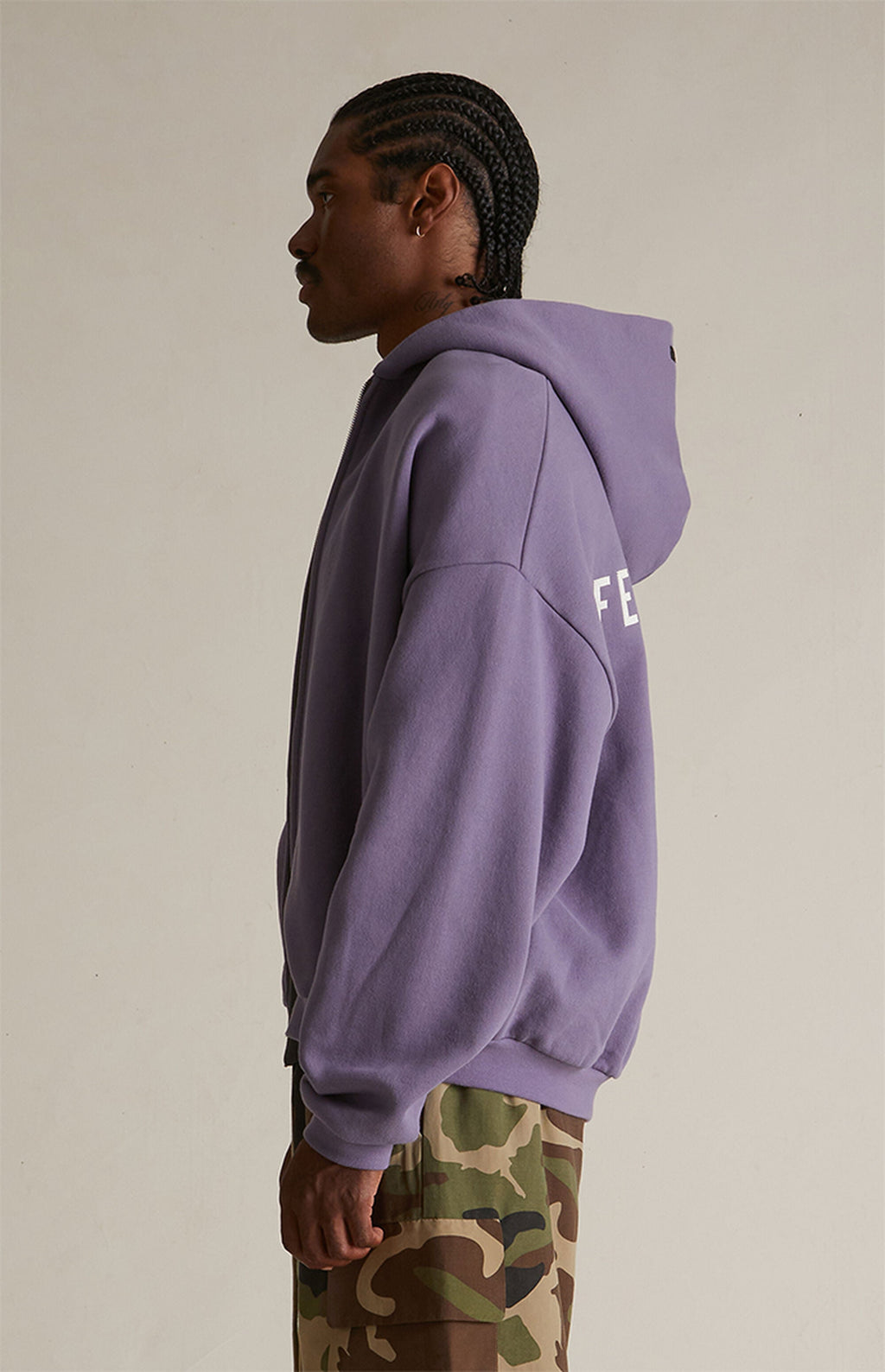 Essentials Full Zip Up Lavander