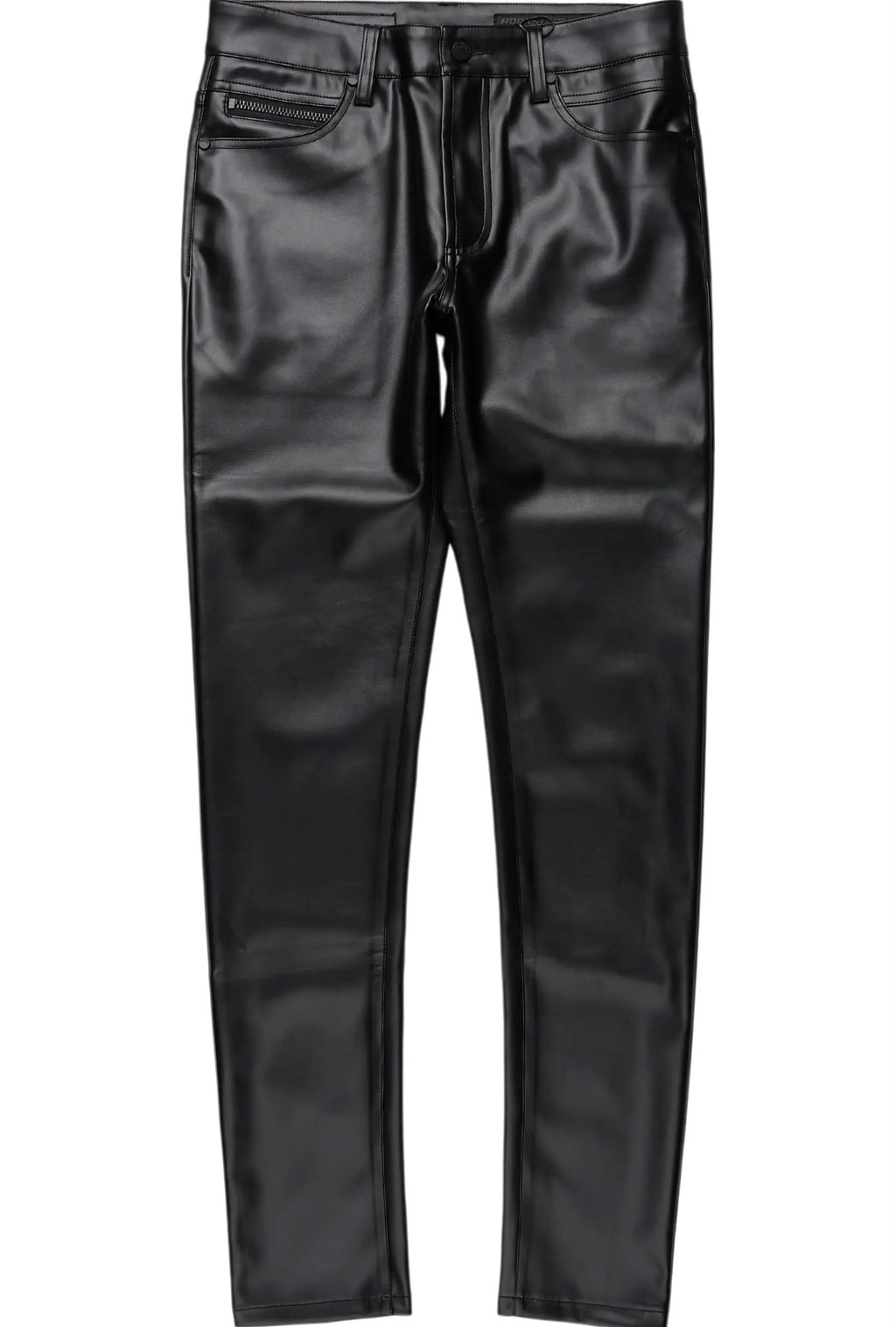 SLIM FIT LEATHER PANT