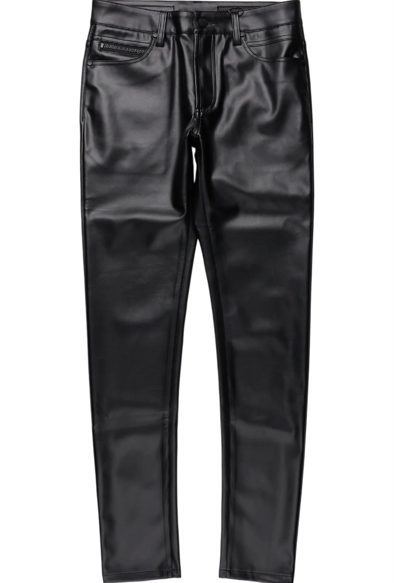SLIM FIT LEATHER PANT