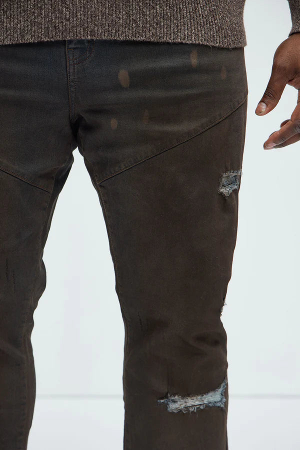 Flared Diswash Jeans