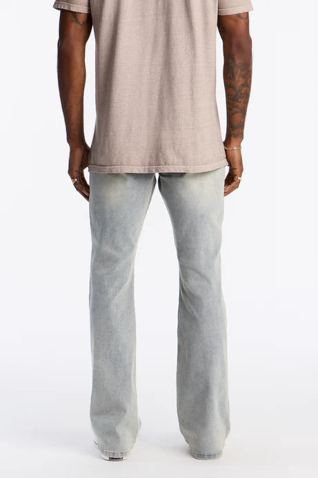 Flare Embossed Jeans