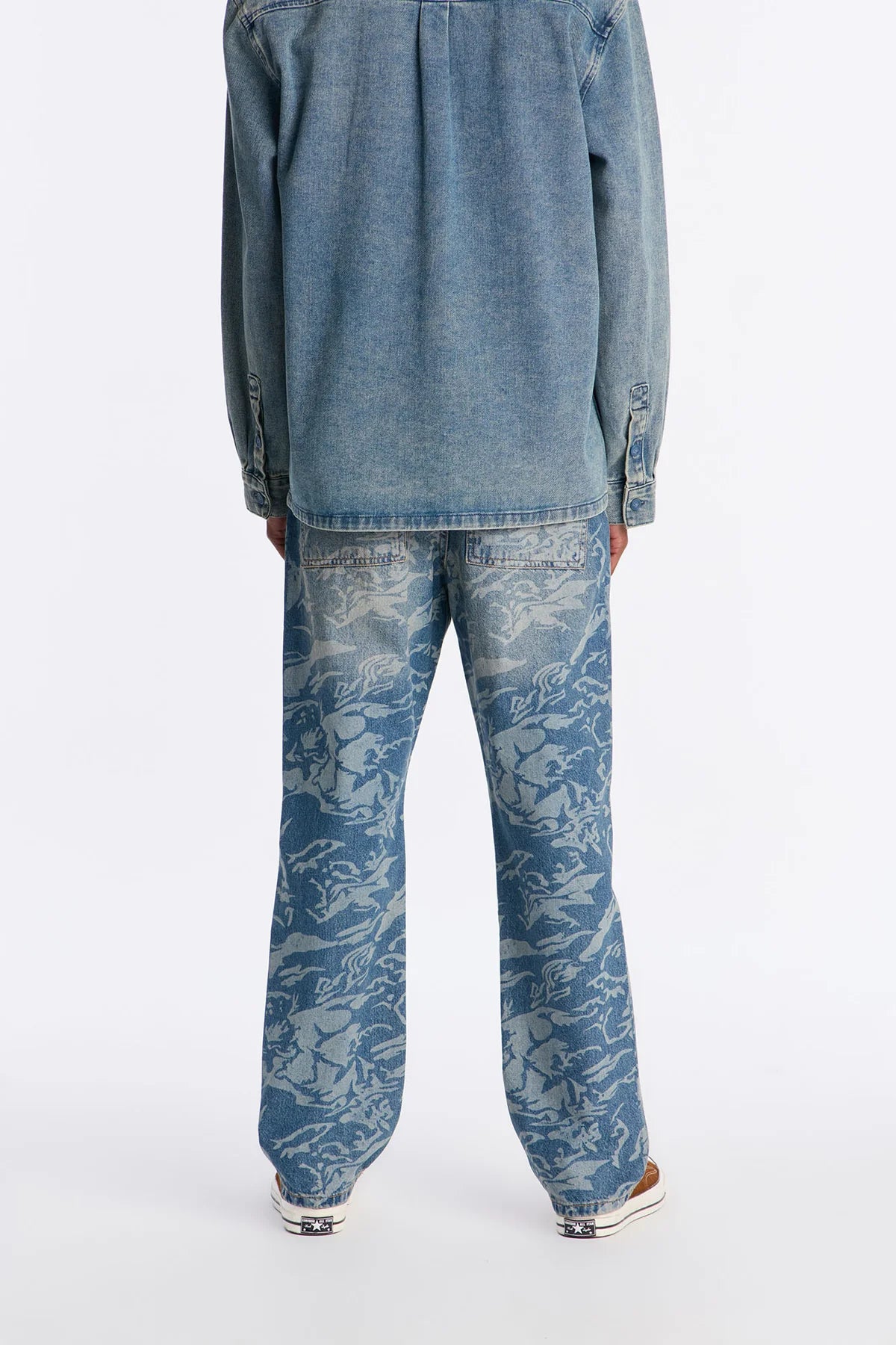 Floral Print Jeans