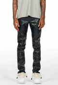 SLIM FIT LEATHER PANT