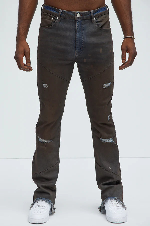 Flared Diswash Jeans