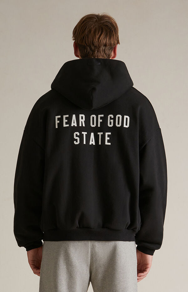 Essentials Full Zip Up Black