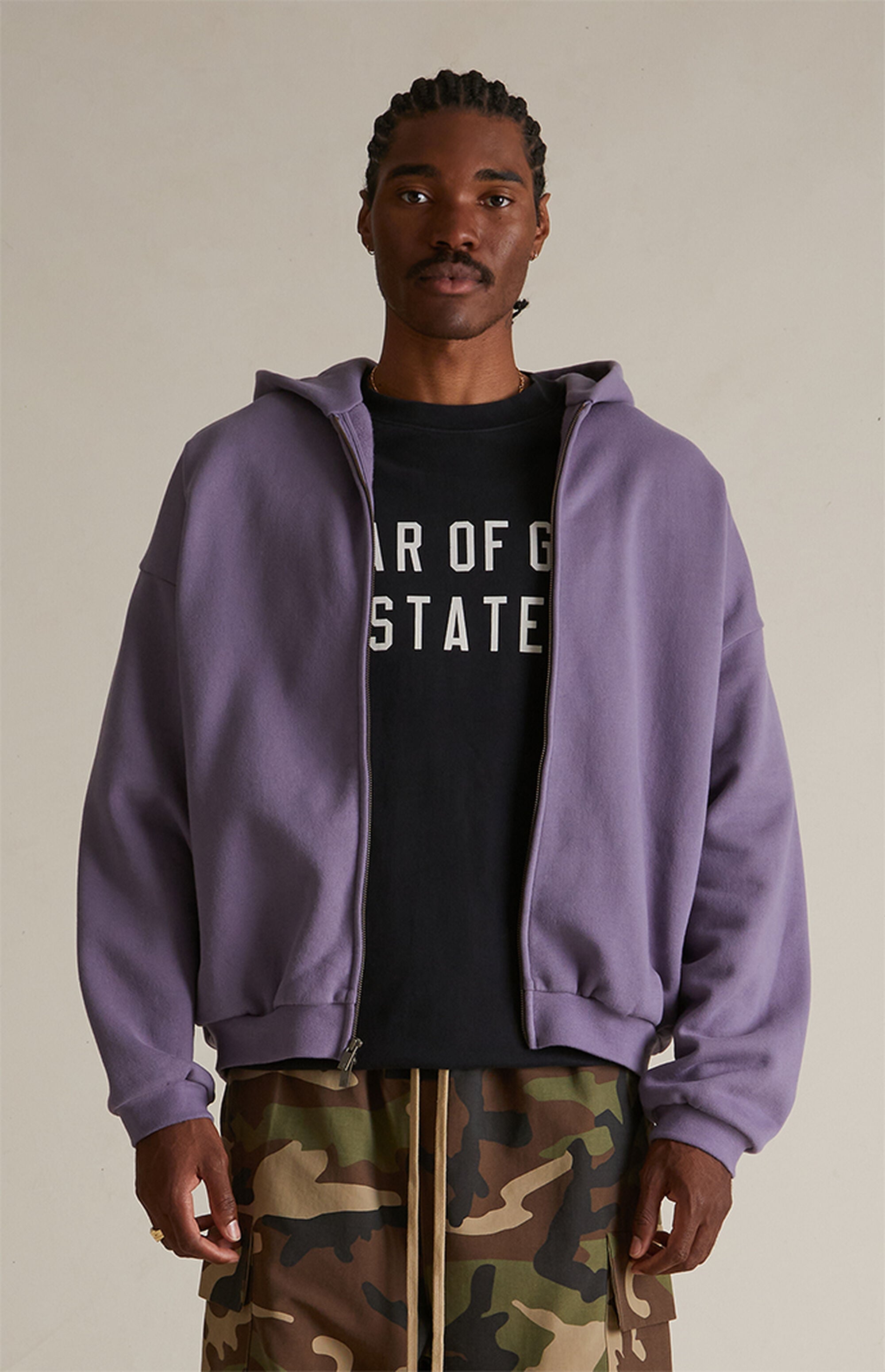 Essentials Full Zip Up Lavander