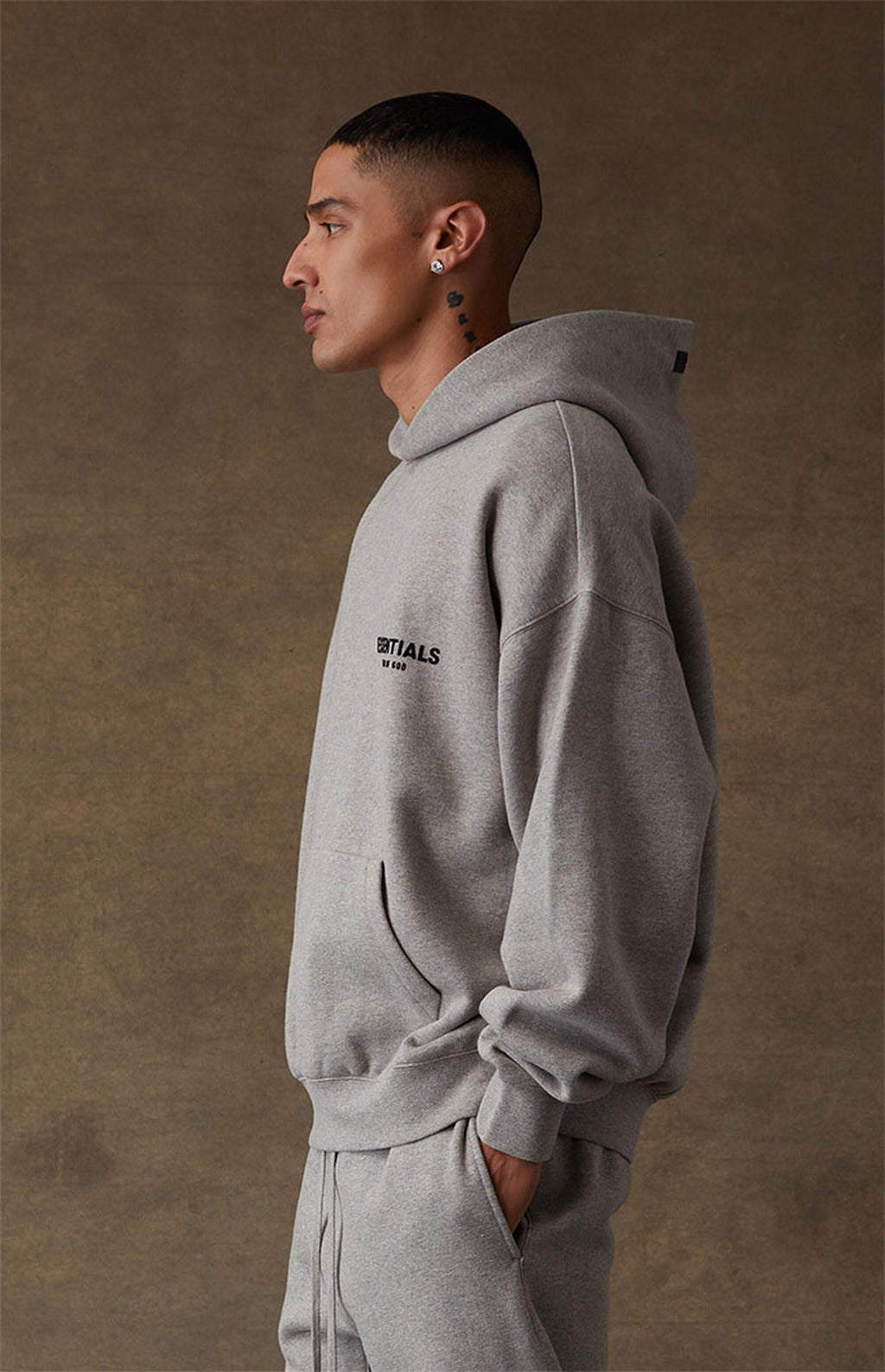 Essentials Hoodie Dark Oatmeal
