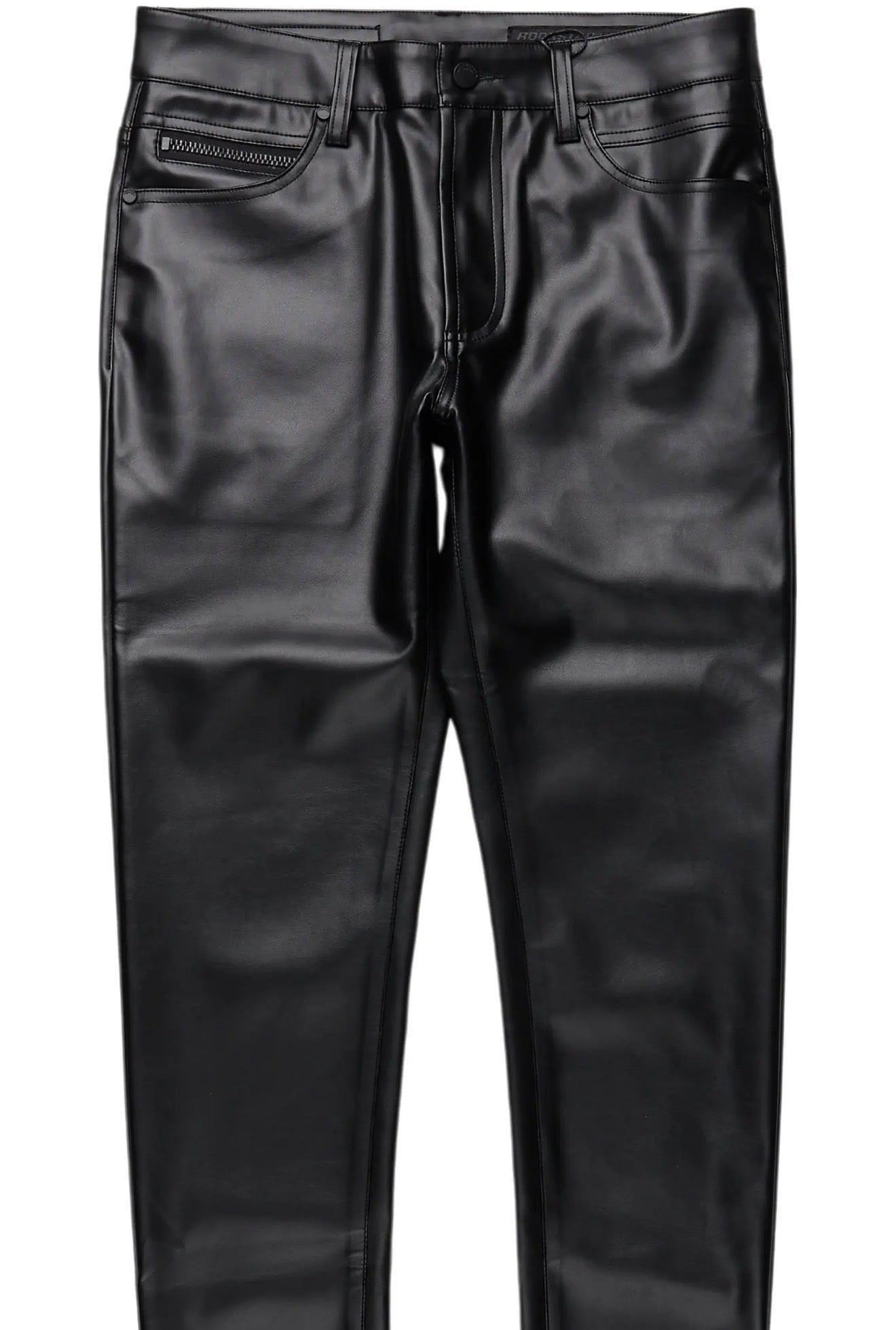 SLIM FIT LEATHER PANT